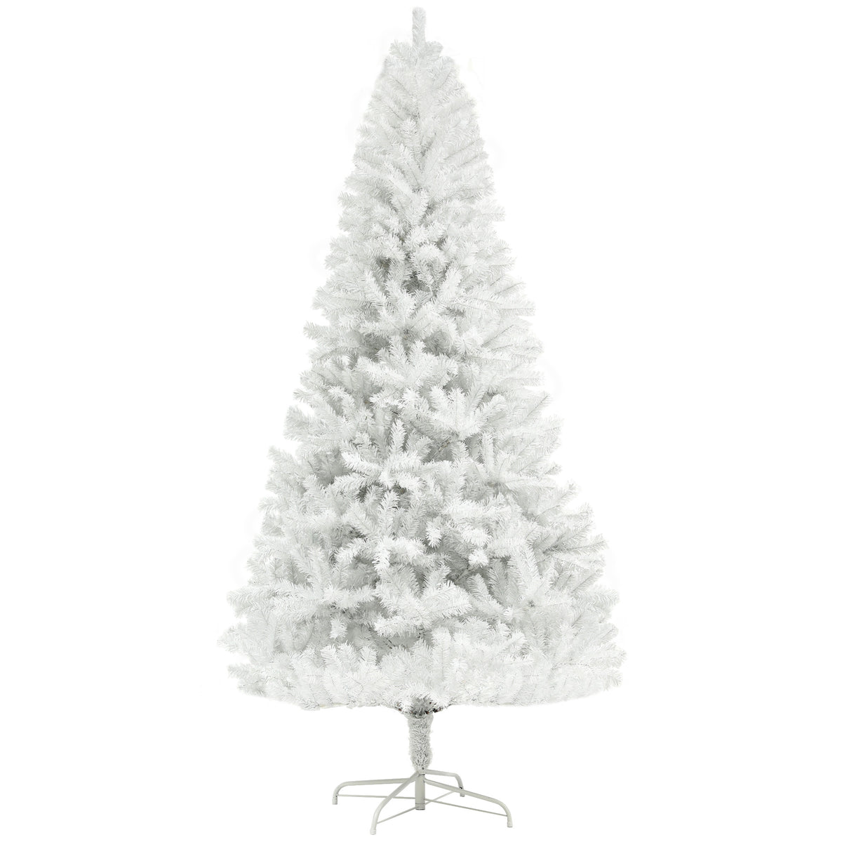 HOMCOM 6ft Tall Artificial Christmas Tree, Unlit Xmas Tree with 1000 Branch Tips
