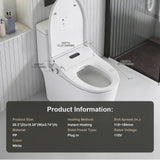 Smart Bidet Toilet Seat with Side Knob Adjustable Heated Seat