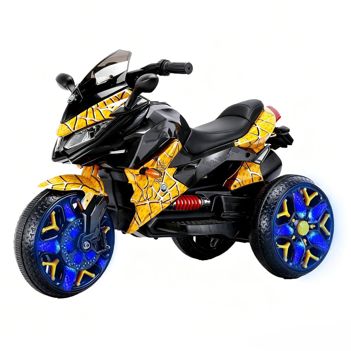 Kids Motorcycle Ride-On Motorcycle 3-Wheels Battery Powered Motorbike  Rechargea