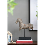 Antique Horse Statue on Stand 14" x 4.5" x 17