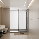 60.in W x 72.in H Frameless Shower Door Single Sliding