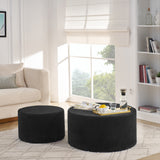 Foam Ottoman Black