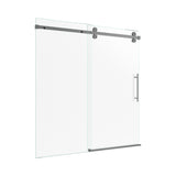56-60"W x 72"H Frameless Sliding Shower Door Enclosure