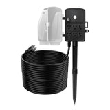 Outdoor Power Stake, 50 FT Extension Cord, Outdoor Power Strip Weatherproof with