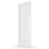 24 in. x 80 in. x 1-3/8 in. Shaker White Primed 1-Panel Wooden Interior Slab