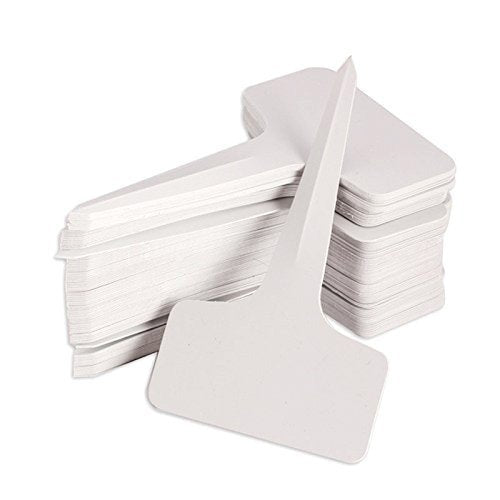 100 Pcs 6x10cm Plastic Plant T-Type Tags Garden Labels
