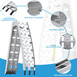 7.5FT Heavy Duty Aluminum Loading Ramp Set for Pickup Truck Beds