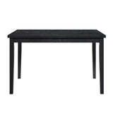 Black Modern Wooden Dining Table Casual Style