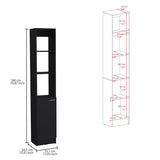Parks Linen Storage Cabinet - One Door, Adjustable Shelves, 70.8"H