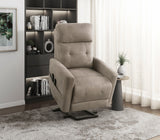 Power Lift Chair with Massage and Heat Brown Microfiber