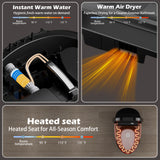 Smart Toilet with Bidet Built in, ADA One-Piece Toilet Auto Open/Close