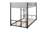 Twin Metal Bunk Bed Black