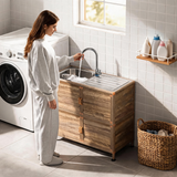 Utility Sink with Cabinet, Freestanding Utility Sink