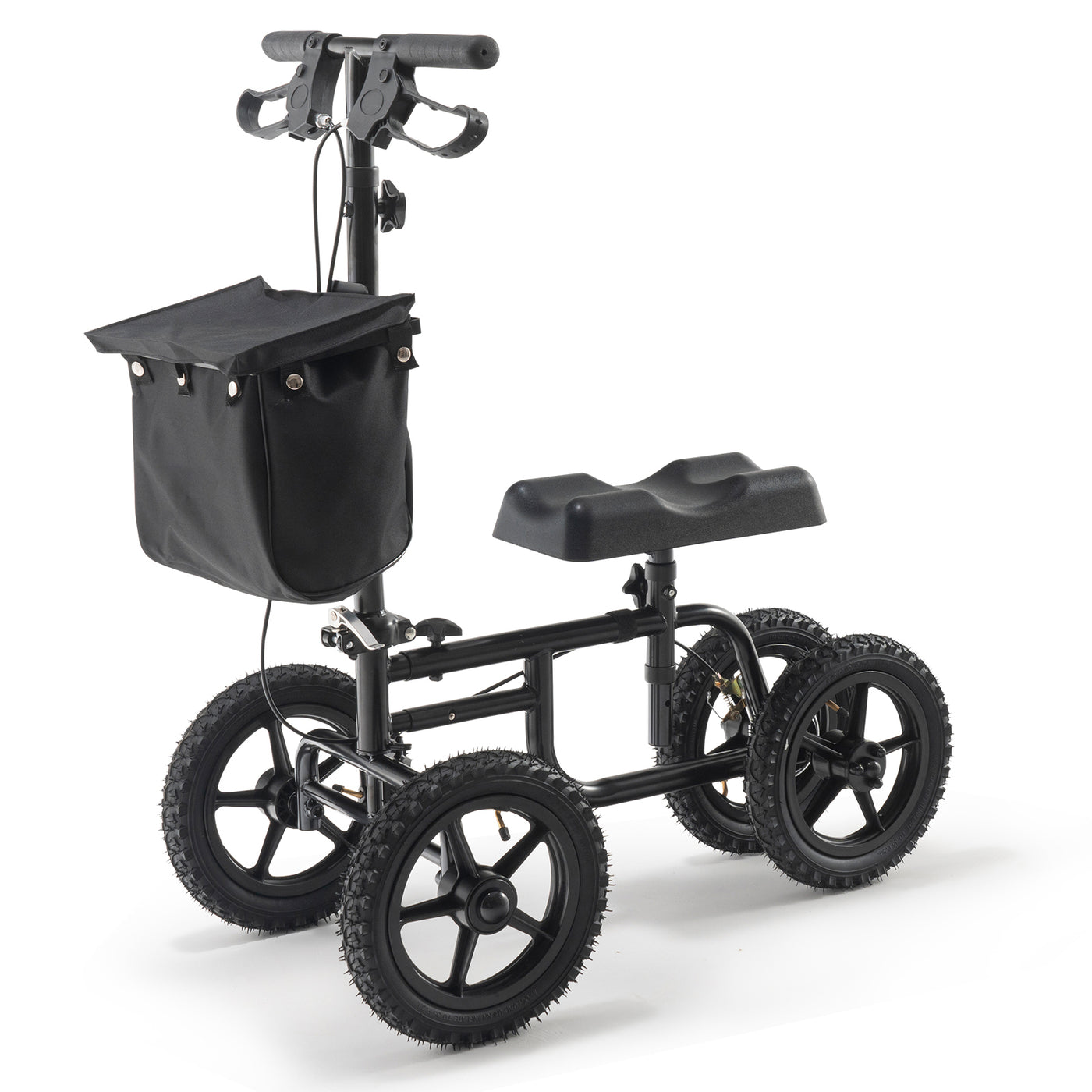 Folding Knee Scooter Walker 350LBS Adjustable Handlebar