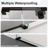 44"-48"W*76" H Frameless Single Sliding Shower Door
