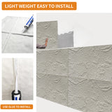3D Faux Stone Wall Panels, 6 PCS PU Wainscoting Panel for Interior Wall Decor