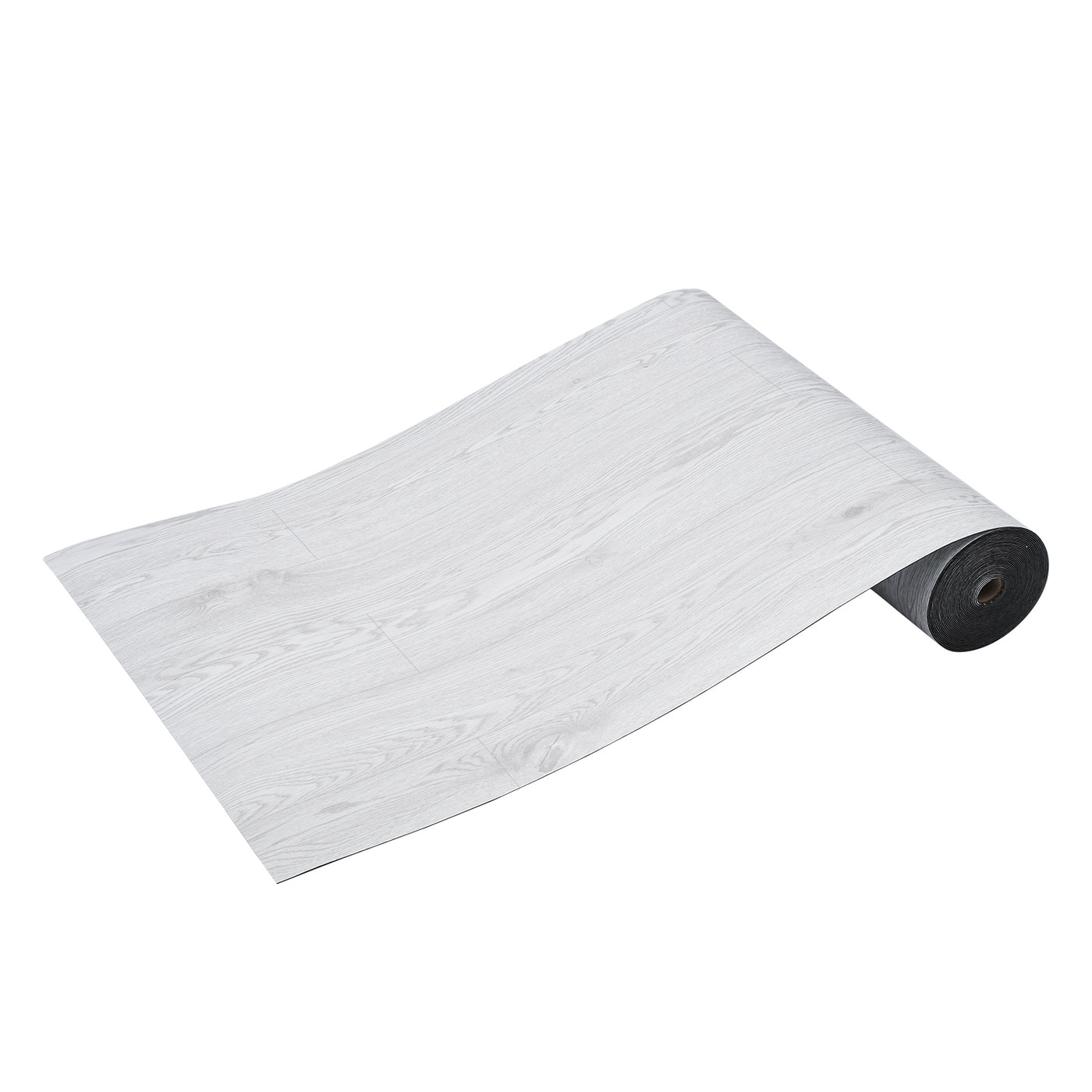 Self Adhesive Vinyl Floor Tiles 390x23.6" Light Gray Wood Grain