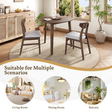 Engineered Wood Dining Set Brown