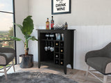 6-Bottle 1-Drawer 1-Shelf Bar Cabinet Wenge
