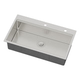 33 Drop In Kitchen Sink - 33 x 19 x 9 Stainless Steel Drop In Sink Ledge