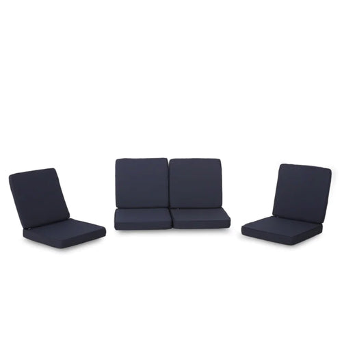 Navy Club Chair Cushion Set, 4 Pieces