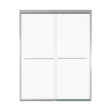 (NEW) 56"-60"W*72" H Semi-Frameless Double Sliding Shower Door