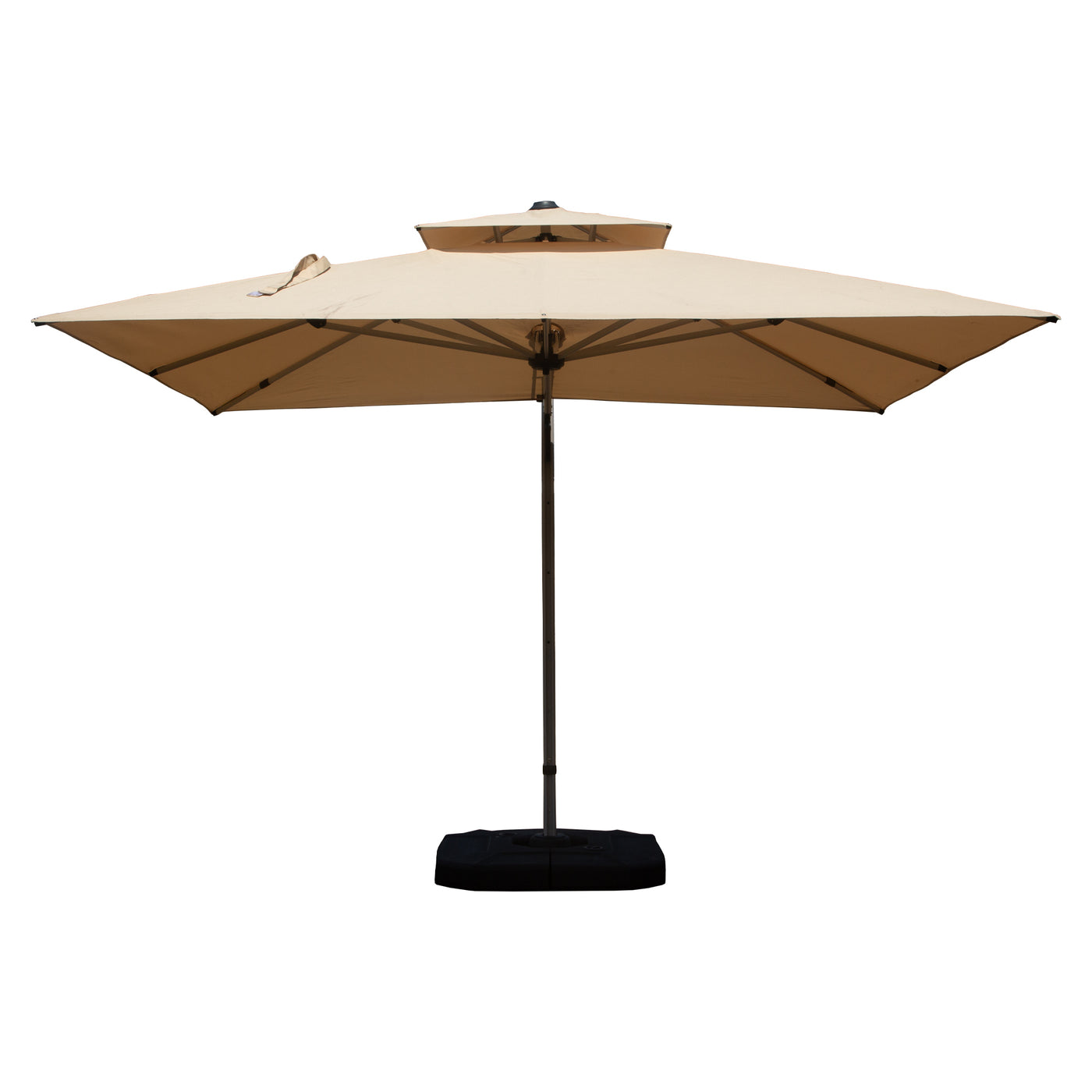 Patio Umbrella Cantilever Tilt Aluminum Beige 9 Ft 360 Rotation
