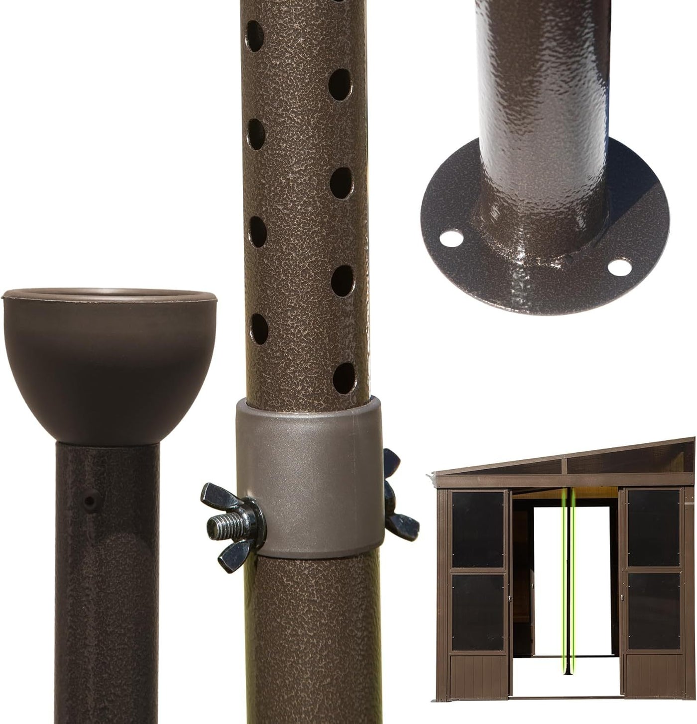 Gazebo Support Post for Domi Sunroom Lean-to Pergola