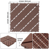 Plastic interlocking decking tiles, 44 packs of terrace decking tiles