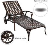 Aluminum Outdoor Chair Brown