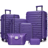 Luggage Sets 6 Piece with Duffel Bags, Hardside Expandable Suitcases with Spinne