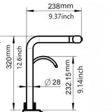 30" Gunmetal Black Kitchen Sink Waterfall Sink