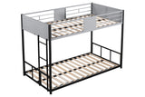 Twin Metal Bunk Bed Black