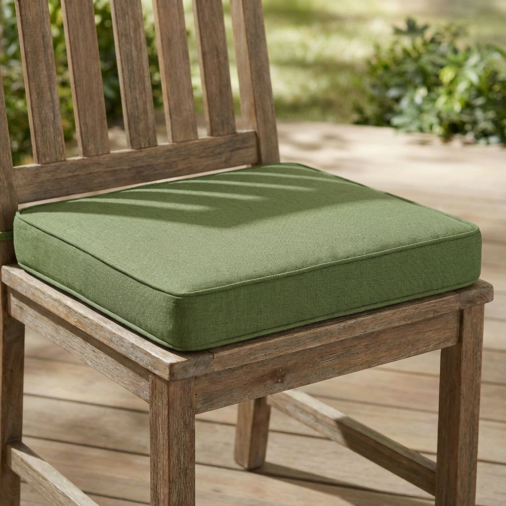 Noah Outdoor Dining Chair Cushion, Green