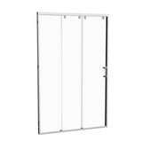 48"W× 76"H Triple Bypass Sliding Shower Door With 5/16 In. (8mm) Clear Glass