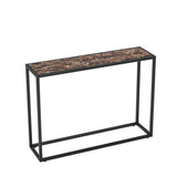 Engineered Wood Console Table Brown/Black