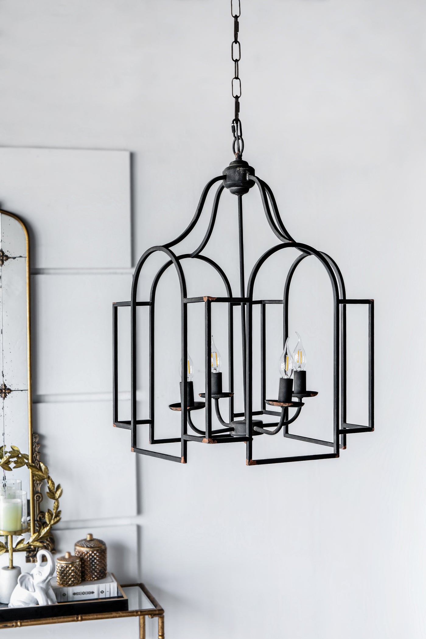 17.3" Malin 4-Light Chandelier for Kitchen Dining Room Foyer