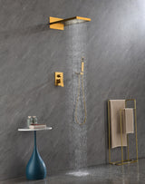 Shower System,Waterfall Rainfall Shower Head with Handheld, Shower Faucet Set for Bathroom Wall Mounted