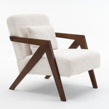Chenille Accent Chair Beige