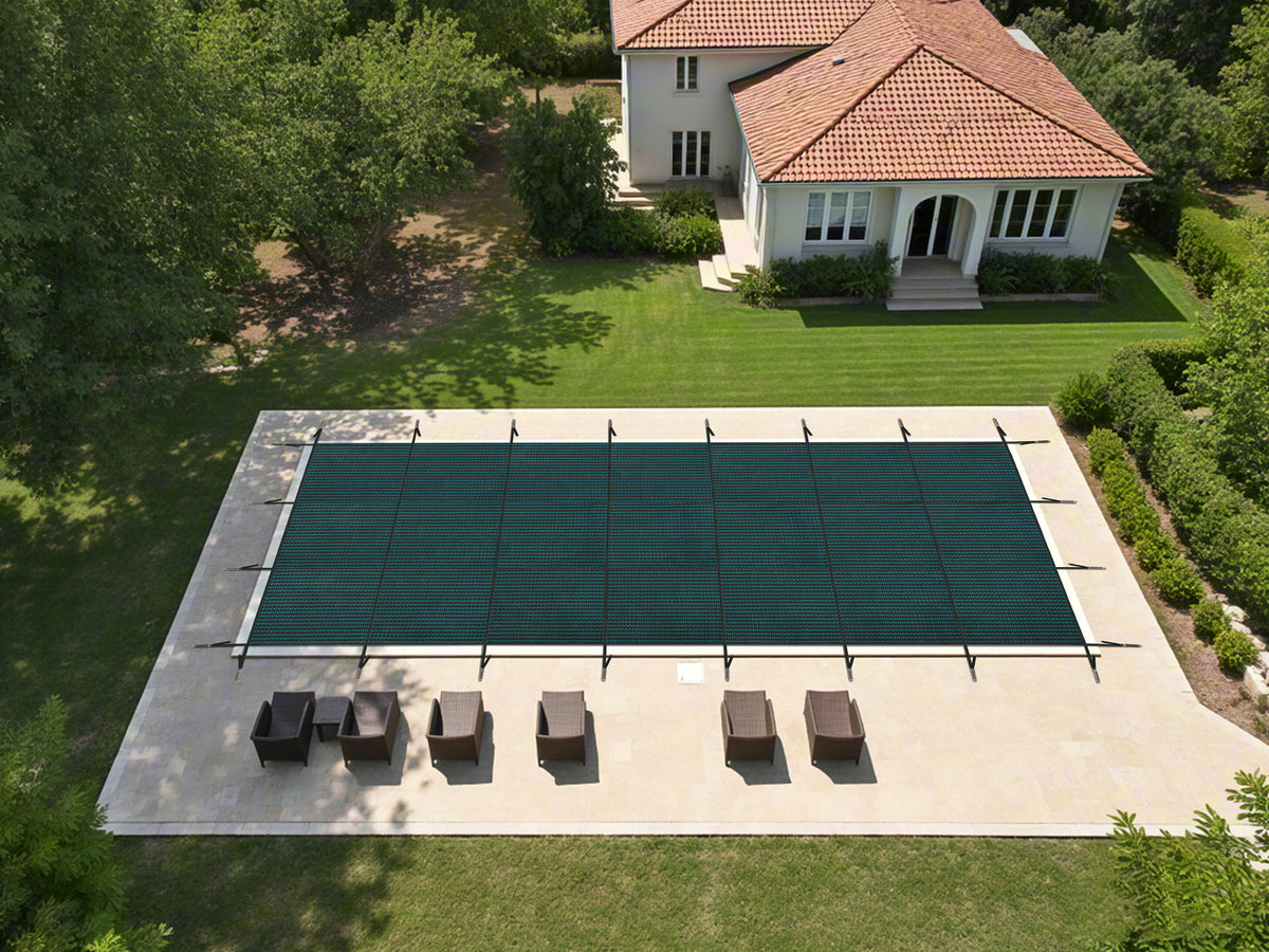 Swimming Pool Safety Cover, Fits 28x48ft Rectangular underground