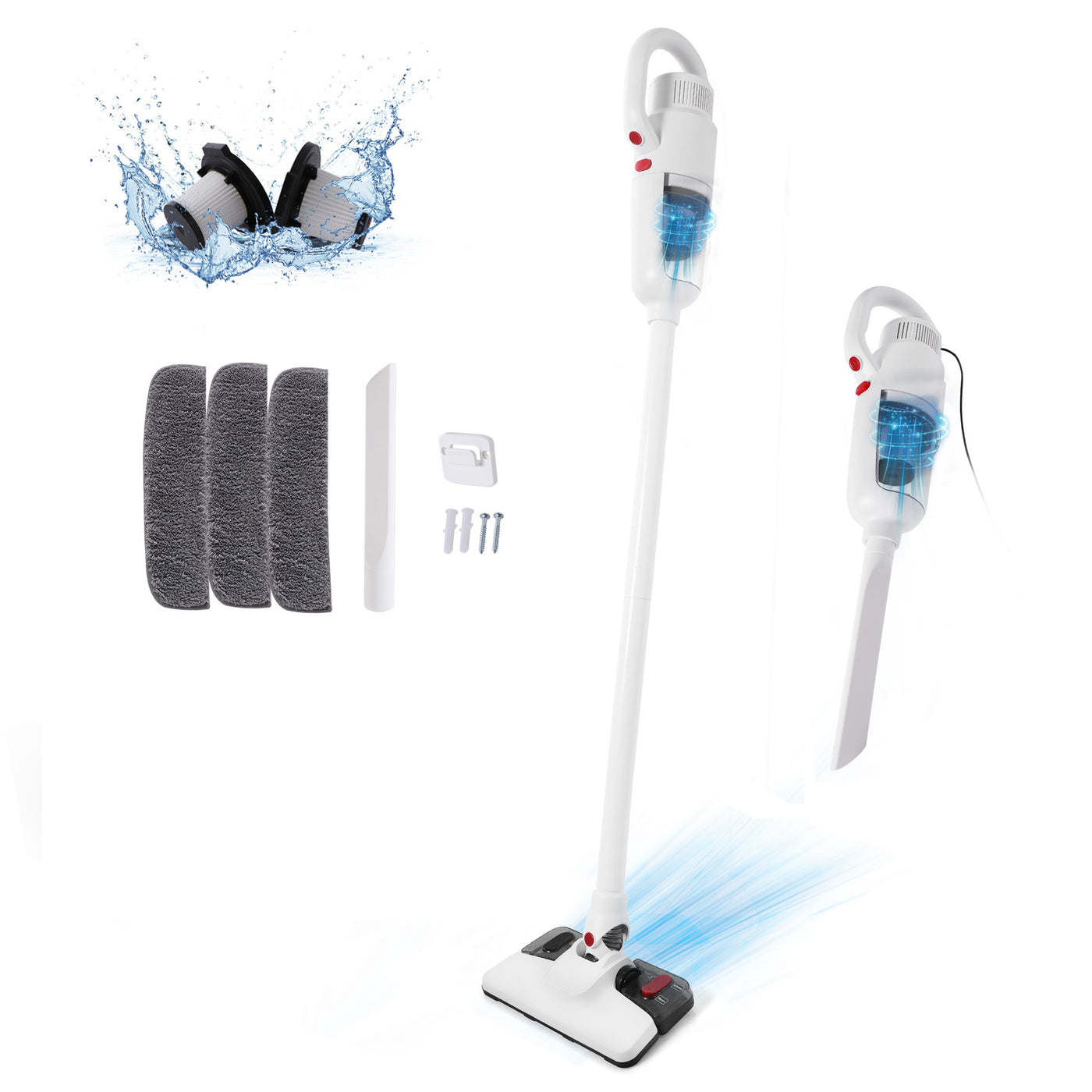 Stick Vacuum Cleaner & Mop Combo 400W 12Kpa Suction
