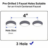 20.3 Inch Drop In Bathroom Sink White Porcelain 20.3x18 inch Ceramic Vitreous Ab