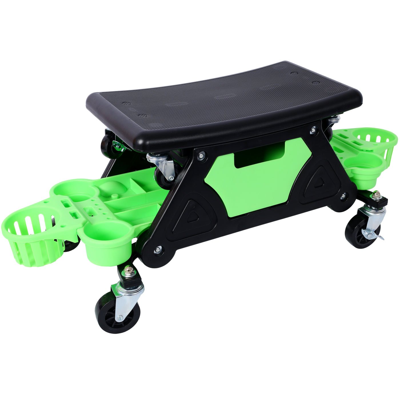 Rolling Mechanic Detailing Stool with Removable Tool Trays