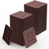 DIY Interlocking Balcony Deck Tiles Red Brown 12 Inch