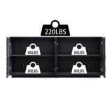 Buffet Cabinet with Storage, 4 Doors Modern Accent Storage Sideboard