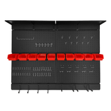Pegboard Wall Organizer,48 x 36 inch Garage Storage Pegboard ,Metal Peg Board wi