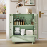 Mint Green Modern Wooden Storage Sideboard Cabinet 28"x15"x36