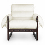 Chenille Accent Chair Beige