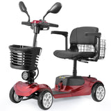 Mobility Scooter 4-Wheel Folding 350W with Front Basket