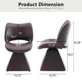 Metal Accent Chair Swivel Dark Brown